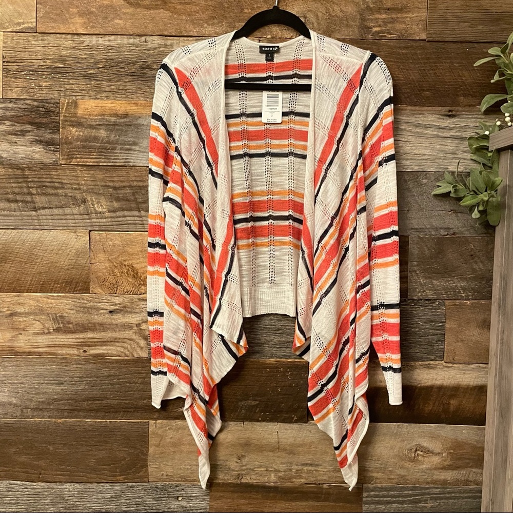 Torrid Striped cardigan